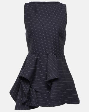 JW Anderson Peplum wool-blend top