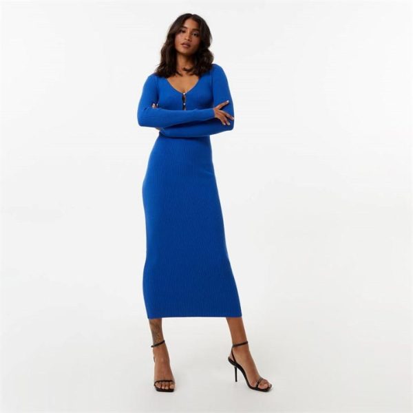 Jack Wills Cut Out Maxi Dress - Blue