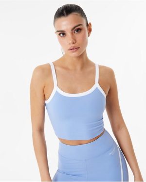 Jack Wills Longline Sports Bra - Blue