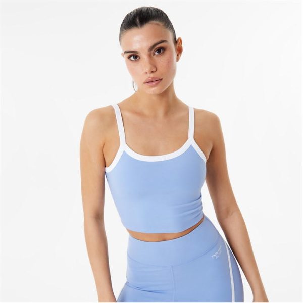 Jack Wills Longline Sports Bra - Blue