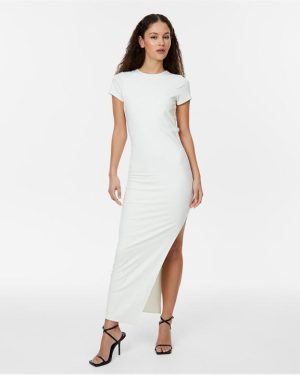 Jack Wills Open Back Maxi Dress - White