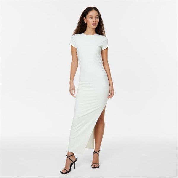 Jack Wills Open Back Maxi Dress - White