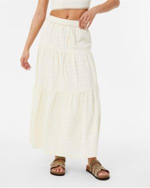 Jack Wills Prairie Maxi Skirt - Green