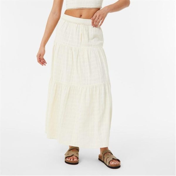 Jack Wills Prairie Maxi Skirt - Green