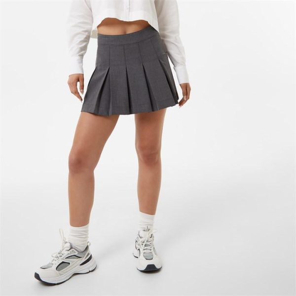 Jack Wills Tailored Pleated Mini Skirt - Multi