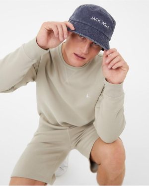 Jack Wills Vintage Bucket Hat - Blue