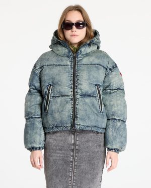 Jacket Diesel W-Aves Cropped Puffer Jacket Blue 38