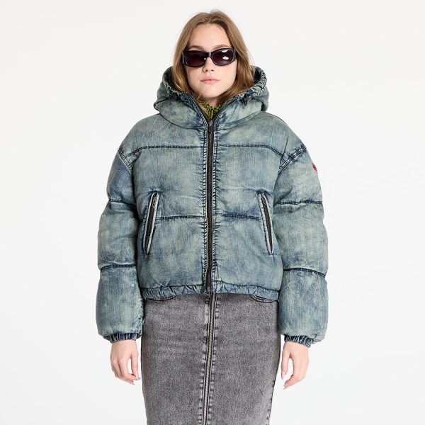 Jacket Diesel W-Aves Cropped Puffer Jacket Blue 38