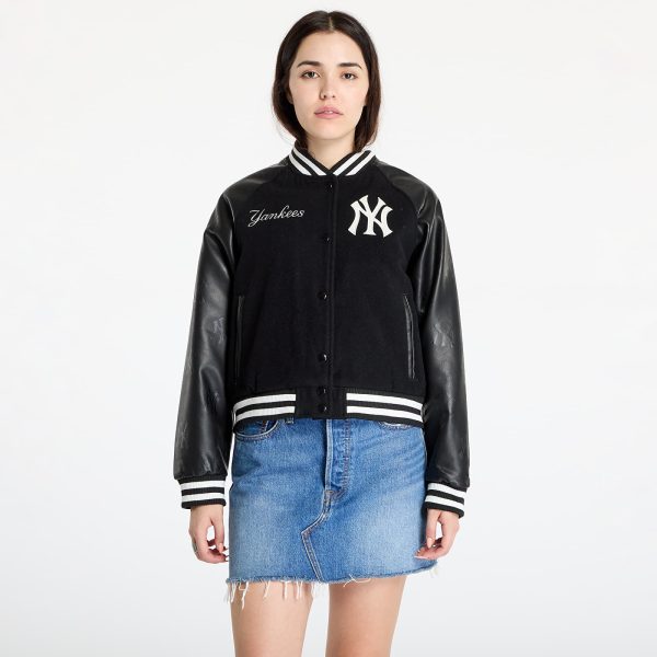 Jacket New Era MLB Womens Varsity New York Yankees Black/ Off White L