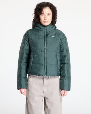 Jacket Nike Sportswear Classic Women's Loose Therma-FIT Puffer Jacket Vintage Green/ White XL