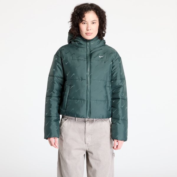 Jacket Nike Sportswear Classic Women's Loose Therma-FIT Puffer Jacket Vintage Green/ White XL