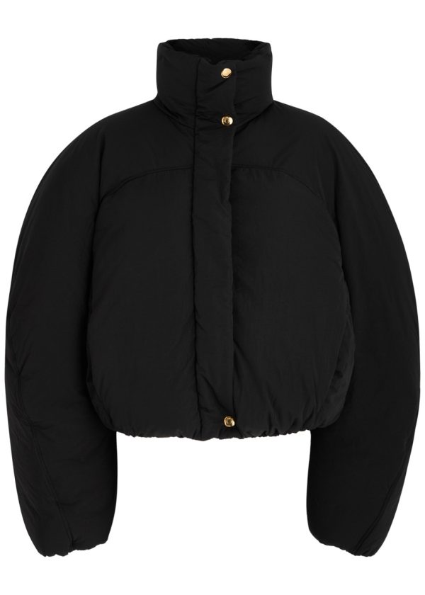 Jacquemus La Doudoune Courte Caraco Padded Shell Jacket - Black - 36 (UK8 / S)