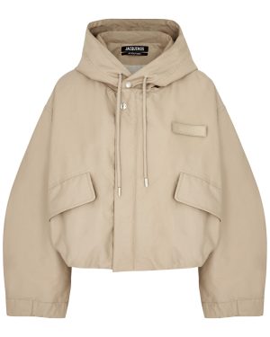 Jacquemus La Parka Courte Caraco Canvas Jacket - Beige - 34 (UK6 /xs)