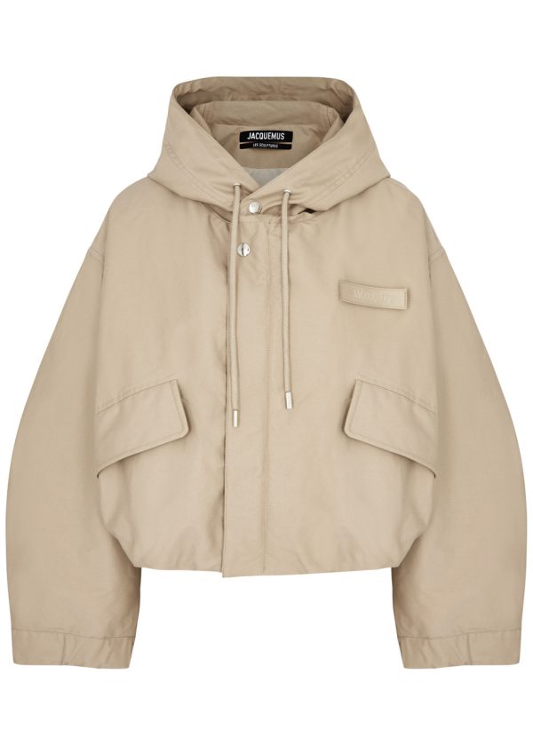 Jacquemus La Parka Courte Caraco Canvas Jacket - Beige - 34 (UK6 /xs)