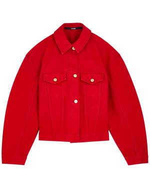 Jacquemus La Veste De-nmes Denim Jacket - Red - 36 (UK8 / S)