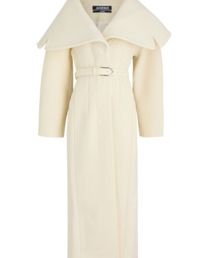 Jacquemus Le Manteau Caruso Wool Coat - Off White - 38 (UK10 / S)