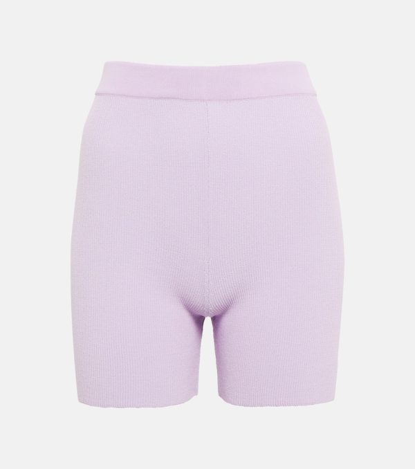 Jacquemus Le Short Arancia knit biker shorts