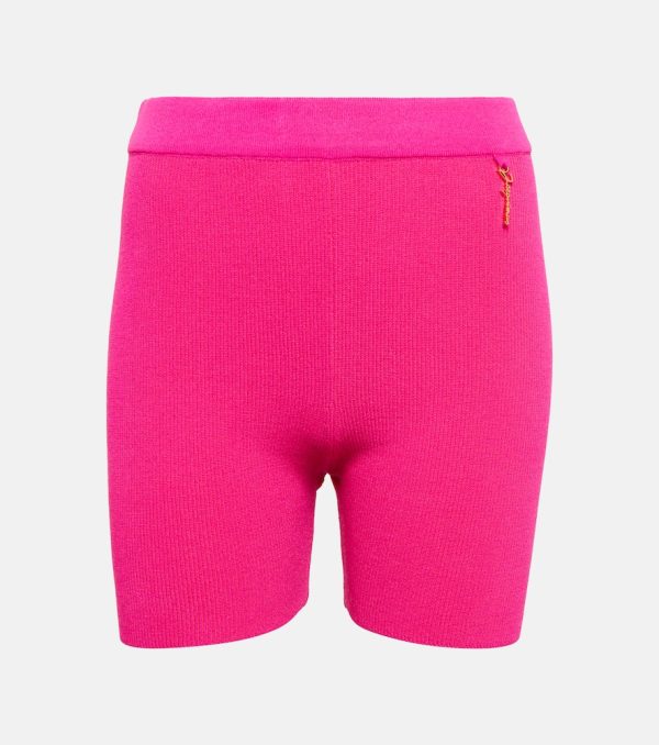 Jacquemus Le Short Pralu knitted biker shorts