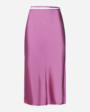 Jacquemus Notte Satin Midi Skirt