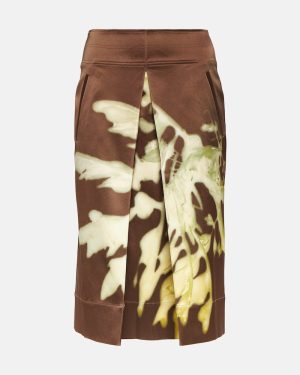 Jacques Wei Printed midi skirt