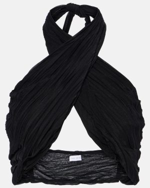Jade Swim Aylin halterneck wrap top