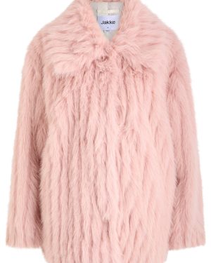Jakke Rosemary Faux fur Coat - Light Pink - XS (UK6 /xs)