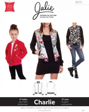 Jalie Paper Sewing Pattern 3675 Charlie Bomber Jacket