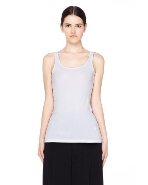 James Perse Supima Cotton White Tank Top