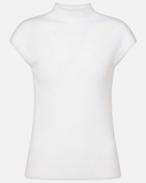 Jardin des Orangers Ribbed-knit high-neck wool top