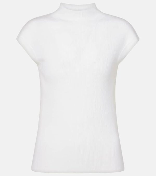 Jardin des Orangers Ribbed-knit high-neck wool top