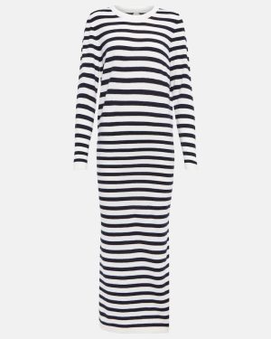Jardin des Orangers Striped wool and cashmere maxi dress