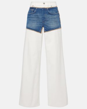 Jean Paul Gaultier Petit Grand trompe lâ oeil straight jeans