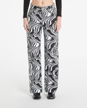 Jeans Sixth June Straight Leg Printed Jeans Black/ White W26