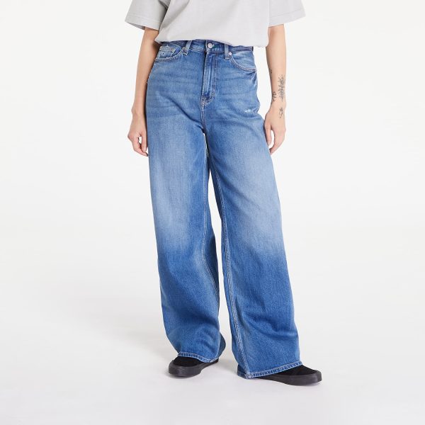 Jeans Tommy Jeans Claire High Rise Wide Leg Distressed Jeans Denim Medium W28/L30