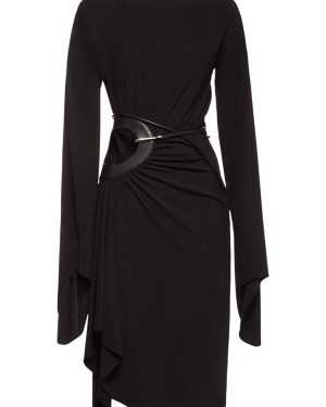 Jersey Wrap Midi Dress
