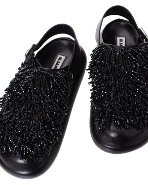 Jil Sander Beaded platform sandals