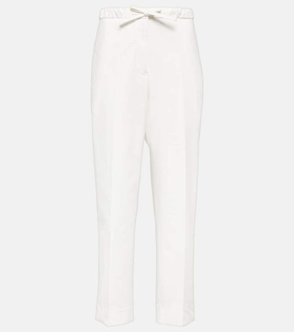 Jil Sander Cropped cotton straight pants