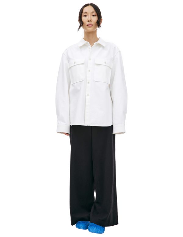 Jil Sander Denim shirt with patch pockets