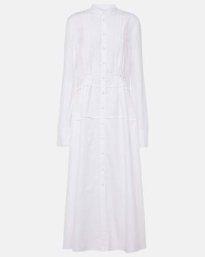 Jil Sander Pleated cotton shirt dress
