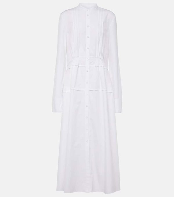 Jil Sander Pleated cotton shirt dress