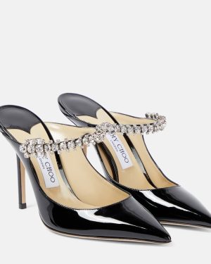 Jimmy Choo Bing 100 patent leather mules