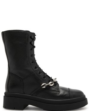 Jimmy Choo Nari 40 Chunky Grained-leather Ankle Boots - Black - 36 (IT36 / UK3)