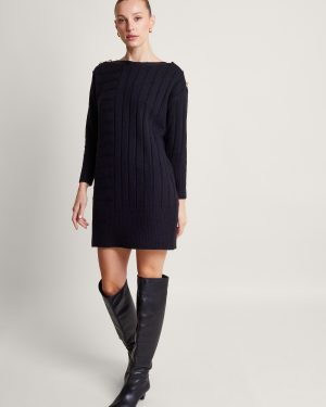 Jo Mini Jumper Dress Black