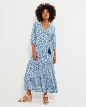 Joe Browns Joe Brown Wrap Blue Dress