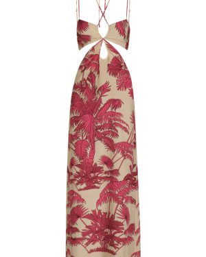 Johanna Ortiz - Andalusian Rhythms Silk Maxi Dress - Pink - US 12 - Only At Moda Operandi