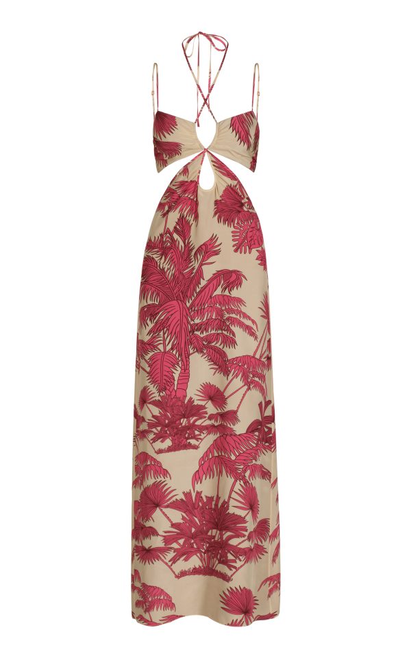 Johanna Ortiz - Andalusian Rhythms Silk Maxi Dress - Pink - US 12 - Only At Moda Operandi