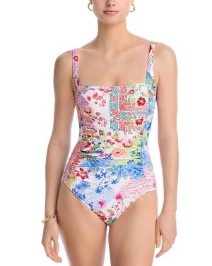 Johnny Was Marilyn Ruched Swimsuit