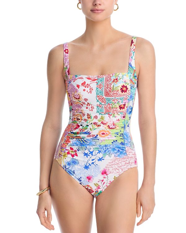 Johnny Was Marilyn Ruched Swimsuit