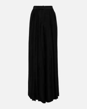 Joseph Barlow wide-leg satin plisse pants