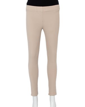 Joseph Beige Stretch Gabardine Leggings S
